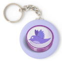 Twitter Mania - Twitter Purple keychains