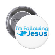 Twitter me I'm Following Jesus Christ Buttons