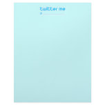 twitter me @ letterhead