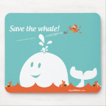 Twitter Mousepad - Fail Whale - Save the Whale