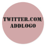 Twitter Sticker Beige