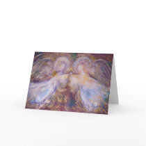Two Angels, Angels Are Watching Over You Greeting Cards