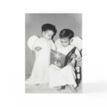 Two angels for Chrstmas greeting card