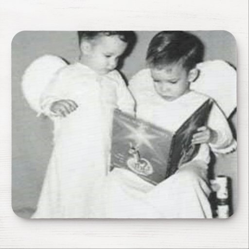 Two angels for Chrstmas mousepad