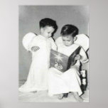 Two angels for Chrstmas poster