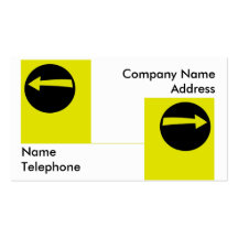 Two Arrow Signs Business Card Template