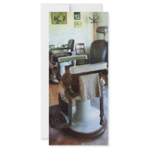 Two Barber Chairs Custom Rack Cards
