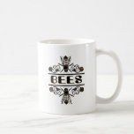 two bees with clover trans1 coffee mugs