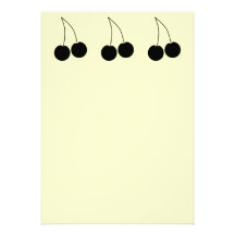 Two Black Cherries. Custom Announcements