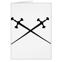 two black swords icon card
