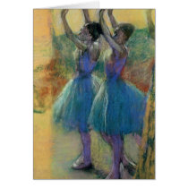 Two Blue Dancers Card