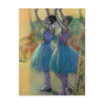 Two Blue Dancers Postcard