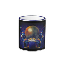 Two Blue Men Coffee Mugs