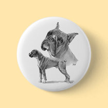 Two Boxer Dogs buttons