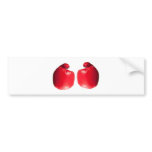 Two boxing gloves bumper stickers