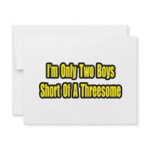 Two Boys Short of a Threesome