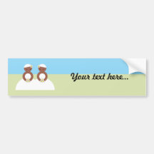 Two brides bumper sticker