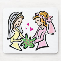 Two Brides Mousepads