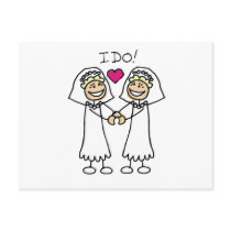 Two Brides Post Card