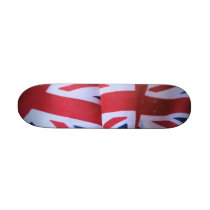 two British flags 7-1/4" Skate Board