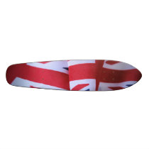two British flags 7-1/8 Skateboard