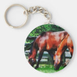 Two Brown Horses Keychain