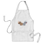 Two Cartoon Rhinos Cooking Apron