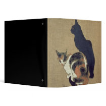 Two Cats, 1894 3 Ring Binders