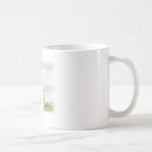 Two cats in love - watercolor illustration mugs