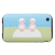 Two caucasian brides iPhone 3 tough covers