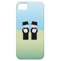 Two caucasian grooms iPhone 5 case