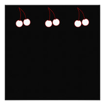 Two Cherries. Red & White. Announcements