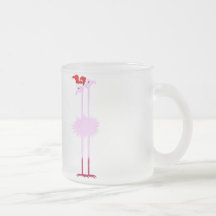 Two Christmas Flamingos  Mugs