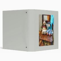 Two Colonial Rag Dolls Binder