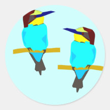 Two Colourful Birds Sticker