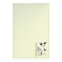 Two Cranes In Bamboo stationary Stationery