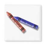 Two Crayons Magnet