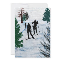 Two Cross Country Skiers