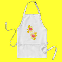 Two Cute Cartoon Fish Cooking Apron