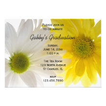 Two Daisies Graduation Party Invitation