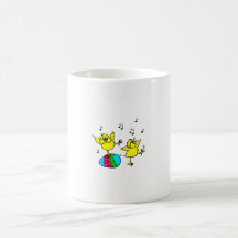 two dancing chick and easter egg.png coffee mug