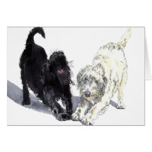 Two Doodles Greeting Card