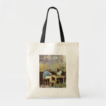 Two Drunks By Grigorescu Nicolae (Best Quality) Tote Bags