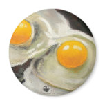 TWO EGGS REALISM ARTWORK REFRIGERATOR MAGNETS