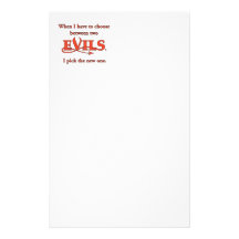 Two Evils Stationery