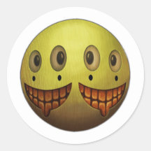 Two Face Grin Sticker