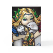 "Two Fae Ferrets" Greeting Card