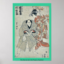 Two famous actors by Utagawa,Toyokuni Poster