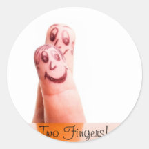 Two Fingers! Stickers