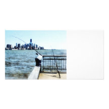 Two Fishing Poles Photo Cards